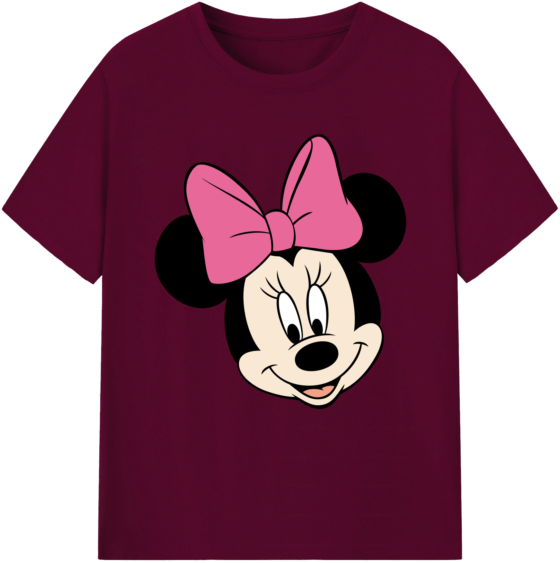 （画像用） ミッキーマウス Mickey Mouse レディースカジュアルプリントTシャツ（綿100％）